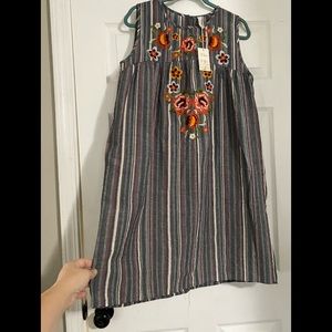 Embroidered Babydoll L Love Boho Dress